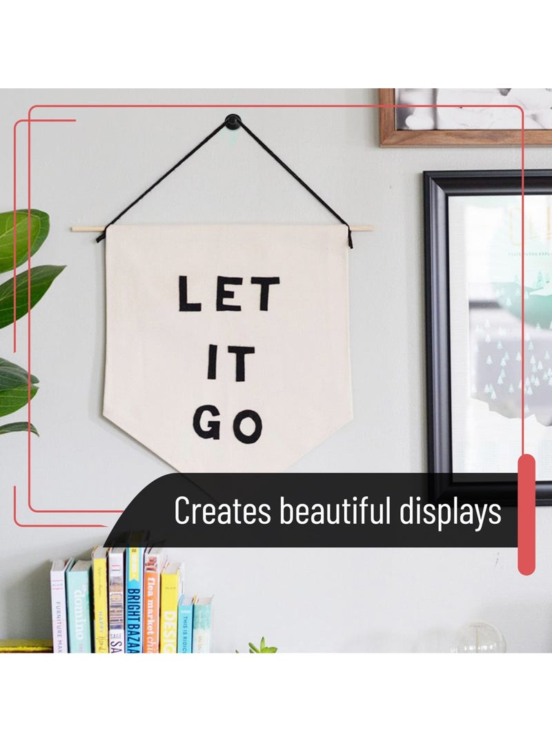 50 Pack Double-Headed Black Picture Hanging Nails, Perfect for Easy Wall Art Display and Home Decor - Image 3