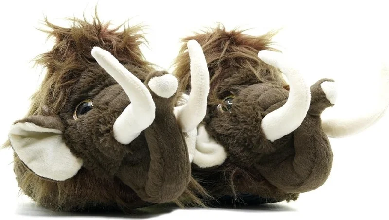 Twigy Mammoth Woman, Waiter Boy Animal Slippers Brown 33/38 AA0605