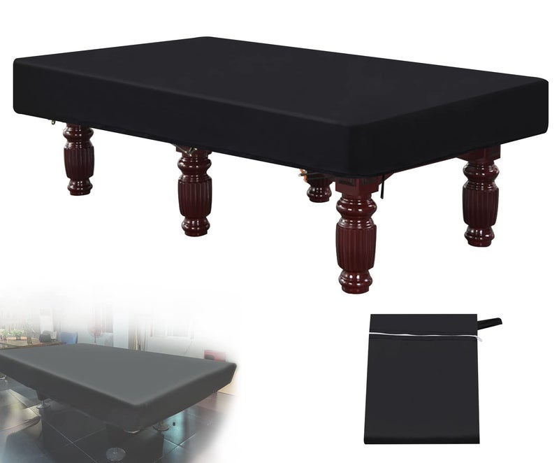 Ruby Q 7 Foot Billiard Pool Table Cover, Waterproof&Tearproof Cover for Pool Table with Storage Bag, Indoor Outdoor All Season Sun Rain Snow Dust Protection Snooker Table Covers - Image 1