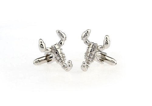 MRCUFF Scorpion Pair Cufflinks in a Presentation Gift Box & Polishing Cloth - Image 3