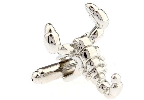MRCUFF Scorpion Pair Cufflinks in a Presentation Gift Box & Polishing Cloth - Image 1