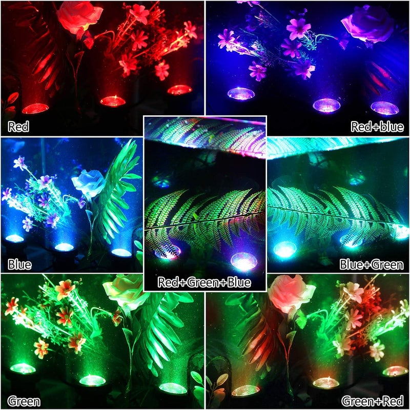 Image Pond Lights Remote Control Submersible LED Lights [Set of 4] IP68 Underwater Lights Aquarium Spotlight 48LED with Timer Landscape Lamp for Swimming Pool Fish Tank Fountain Pond Decoration - Image 4
