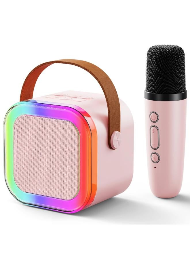 Kids Karaoke Machine for Girls: Professional Wireless Mini Portable Bluetooth Speaker with Microphone - Kids Music Singing Toys for 4,5,6,7,8,9,10 Year Old Girl Boy Christmas Birthday Gift Ideas