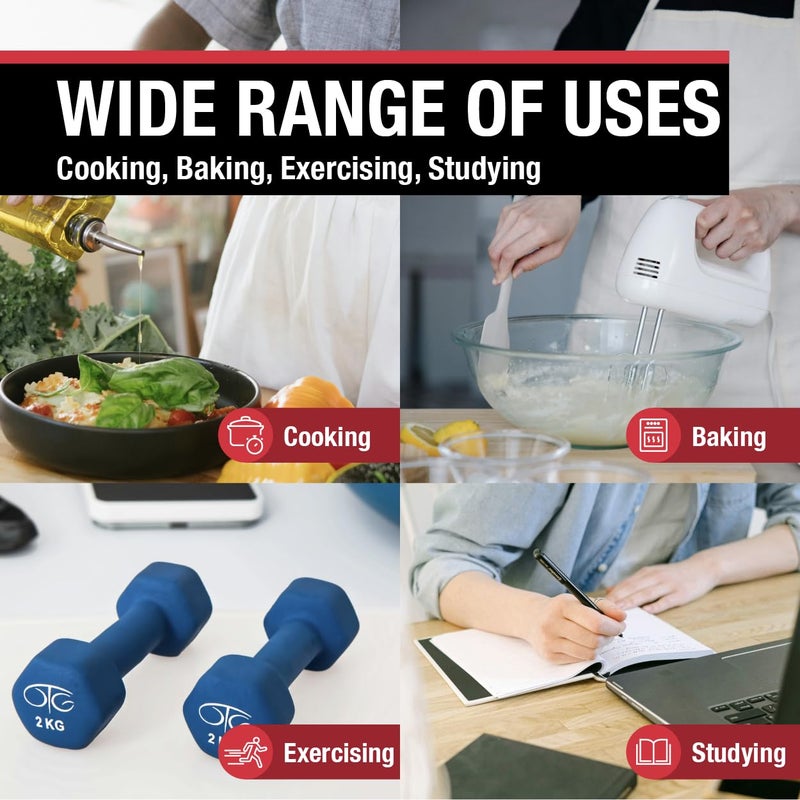 CDN Extra-Big Digit Timer | Counts Up & Down, 100 Minutes by Minutes & Seconds, Extra-Large Digits, Loud Alarm, Stand, Hang, Magnet Mounting, Perfect for Batch Baking - TM15 - Image 2