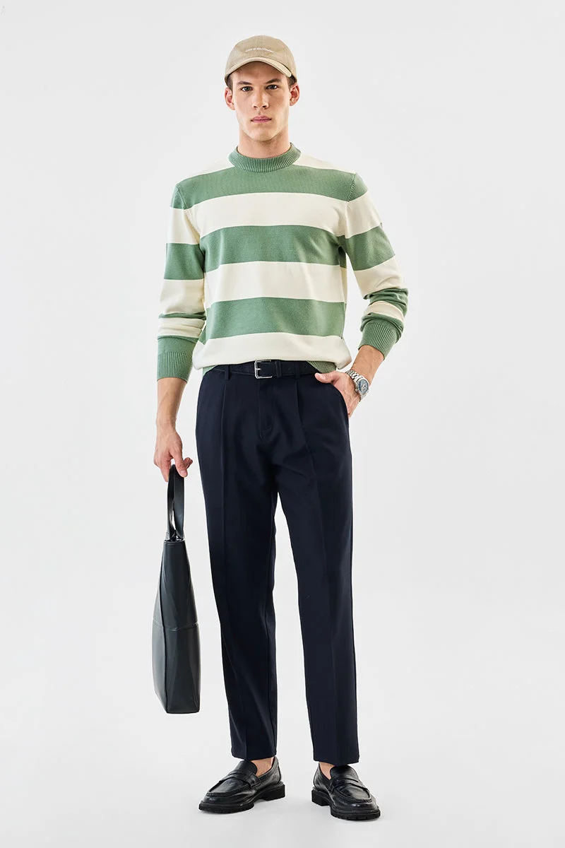 SNITCH Regular Fit Stripes Sweater