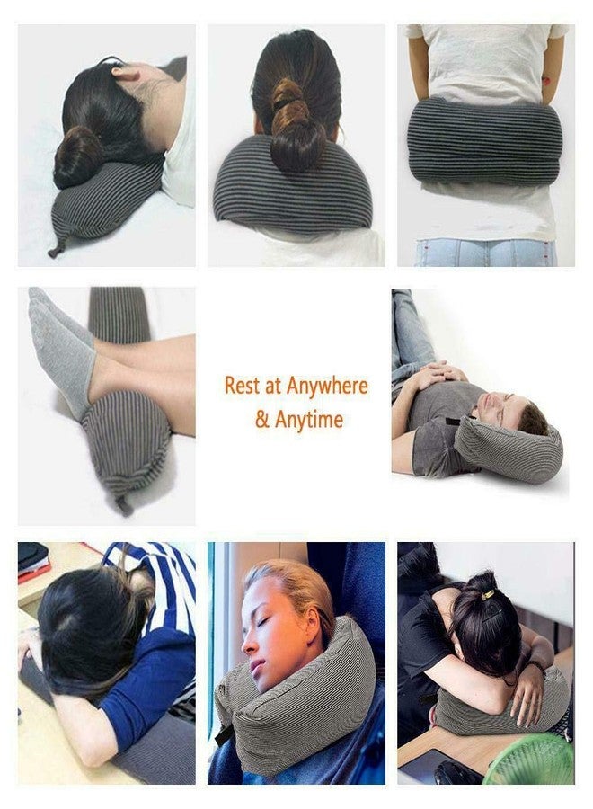 Aeoss U Shaped Nanoparticles Travel Pillow, Grey - Image 5