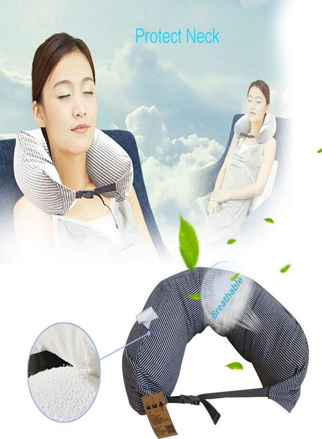 Aeoss U Shaped Nanoparticles Travel Pillow, Grey - Image 4