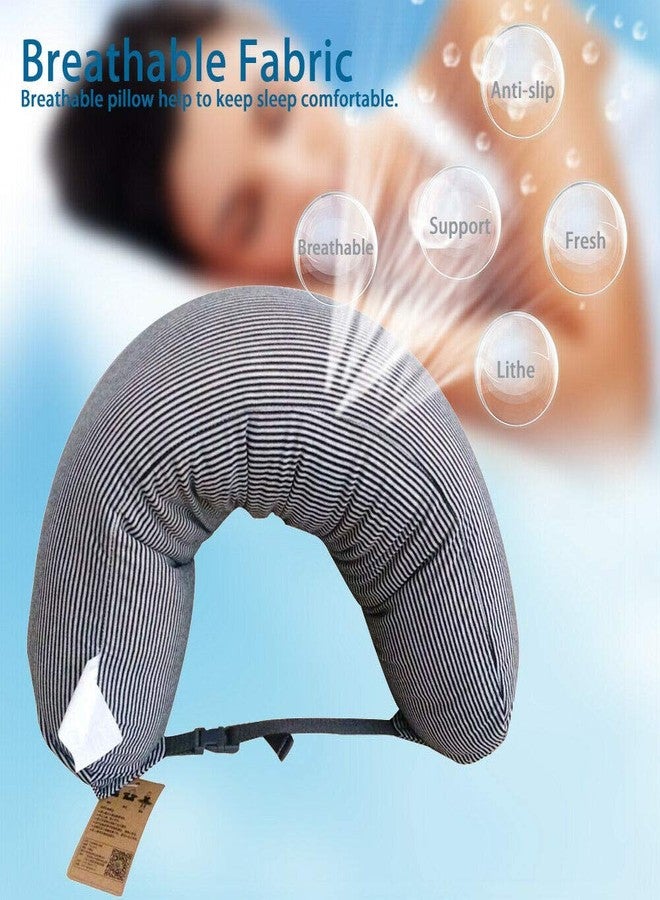 Aeoss U Shaped Nanoparticles Travel Pillow, Grey - Image 3