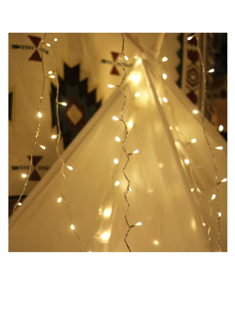 Yuwell Ramadan Light 23 Meter 300 LED Warm White LED Fairy Light Exterior Waterproof Light For Ramadan Decoration Curtain Light For Home and Outdoor Decoration Light Multimode Operated Light - Image 5