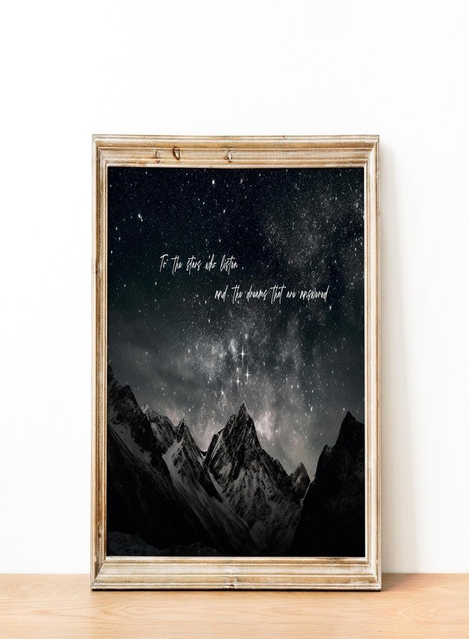 TwoDays Fantasy Books Merchandise Room Decor, To The Stars Who Listen Wall Art Prints For Bookish Gifts, City Of Starlight Poster For Library.(12" X 16", UNFRAMED) - Image 4