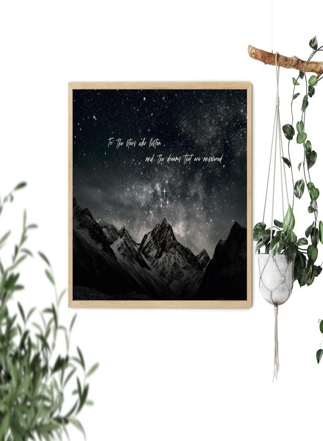 TwoDays Fantasy Books Merchandise Room Decor, To The Stars Who Listen Wall Art Prints For Bookish Gifts, City Of Starlight Poster For Library.(12" X 16", UNFRAMED) - Image 5