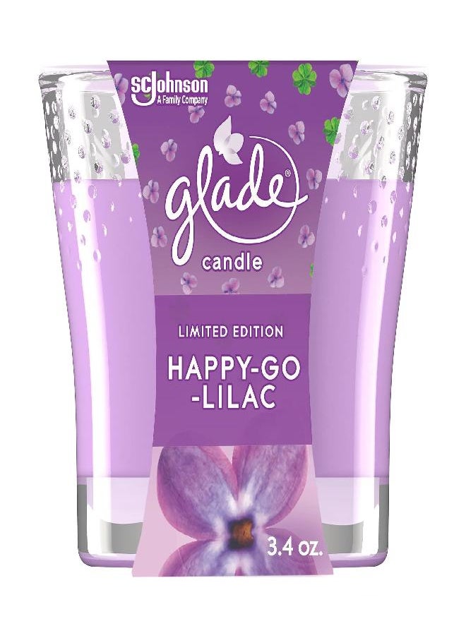 Glade Glade Candle Jar, Air Freshener, Happy-Go-Lilac, 3.4 oz  - Image 1