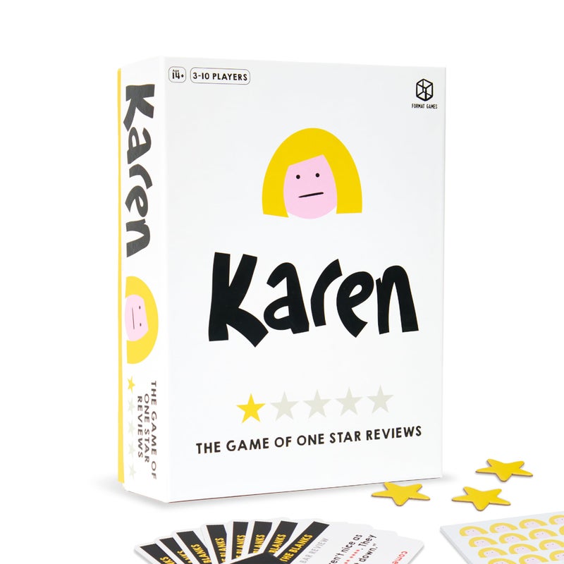 Format Games Karen Party Game  Hilarious Fake Complaints vs Real OneStar Reviews Fun Bluffing Game for Game Night Ages 14 310 Players 4590 Minute Playtime Made by Format Games - Image 2