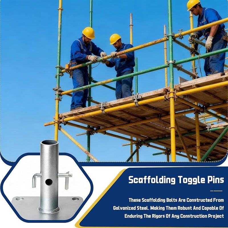 Galvanized Scaffolding Pins 20 Pieces Detachable Rust Proof Retainer Clips - Image 4