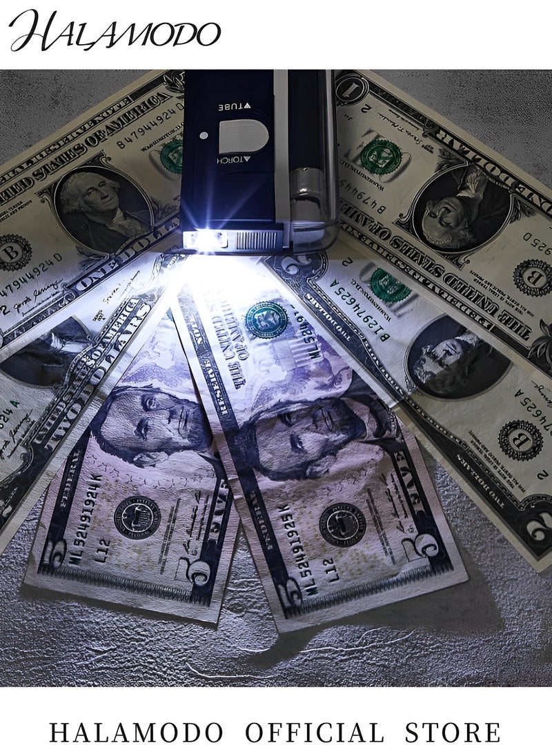 Portable Handheld UV Black Light Torch Blacklight UV Light Money Bill Detector Currency Banknote Checker Cash Detector