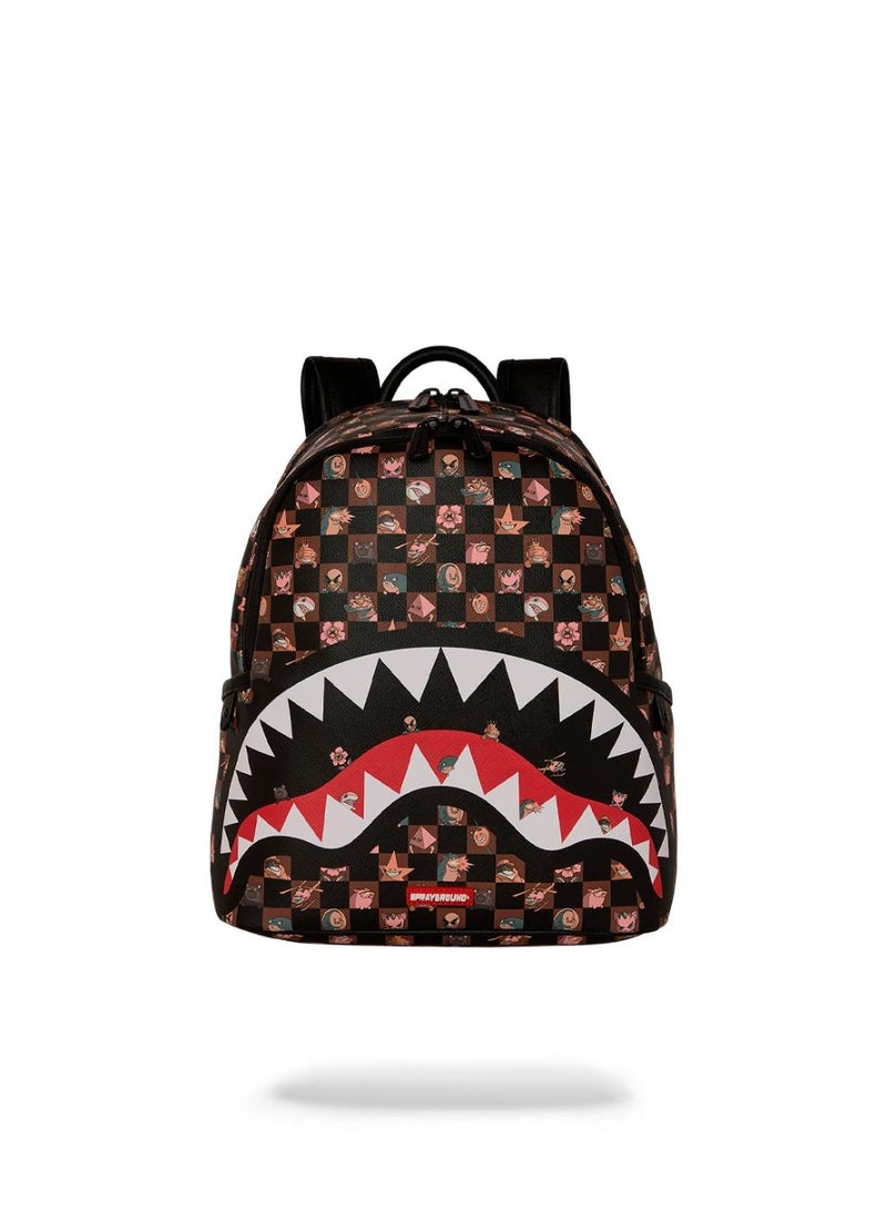 SPRAYGROUND PEEKING CHARACTERS REMIX SAVAGE BACKPACK - Image 1