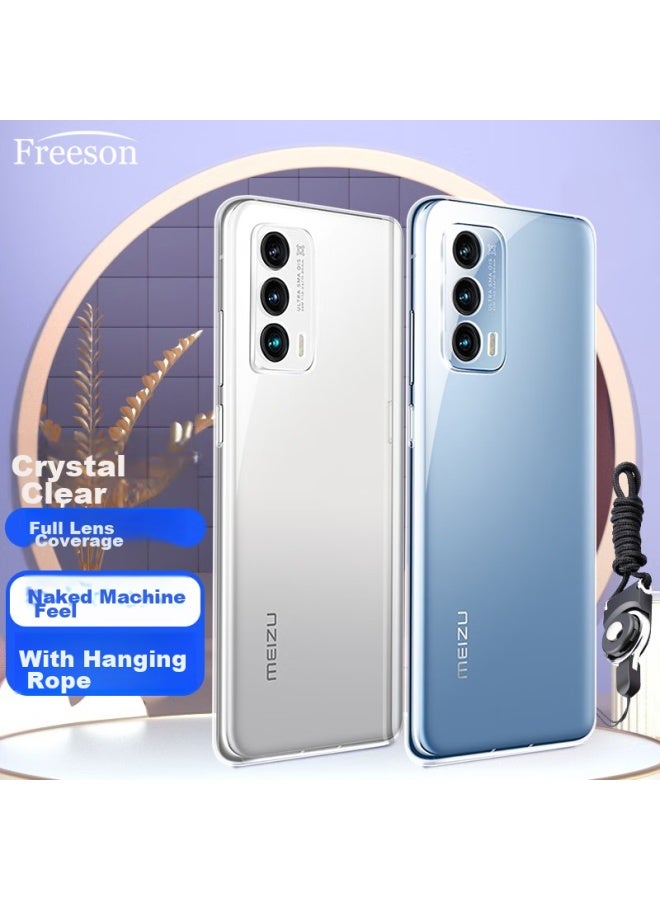 Freeson Phone Case For Meizu 18/18s, Slim Full Protection Shockproof Clear Tpu Soft Shell , Transparent - Image 1