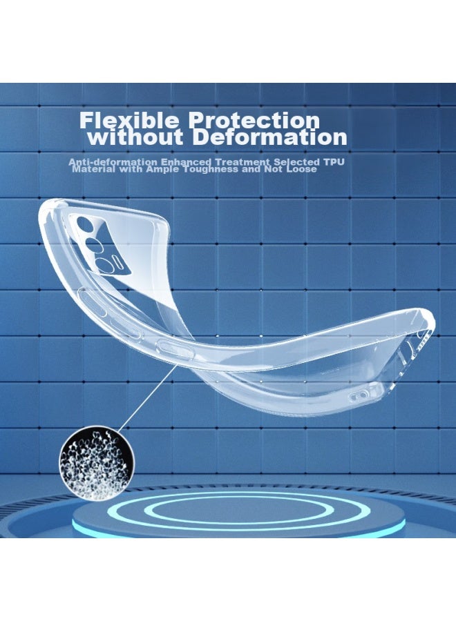Freeson Phone Case For Meizu 18/18s, Slim Full Protection Shockproof Clear Tpu Soft Shell , Transparent - Image 5
