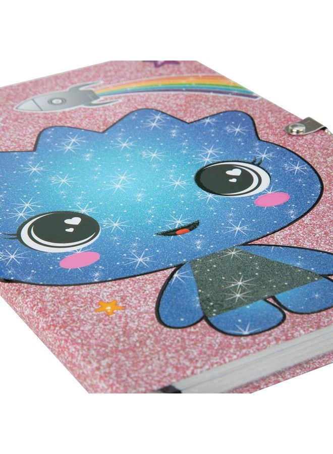 Seven20 Diary For Kids With Lock And Key 160 Pages Sparkly Cute Alien Space Design Hardcover Journal Notebook For Girls And Boys Great Gift For Kids - Image 5
