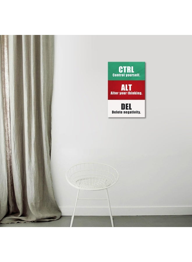 KAWAHONE CTRL+ALT+DEL Motivational Wall Art - Image 2