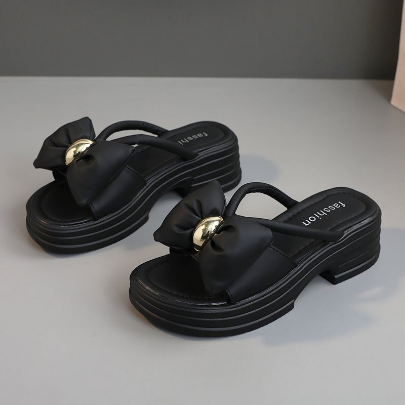 2024 Black High Heel Sandals Breathable Casual Womens Shoes Black