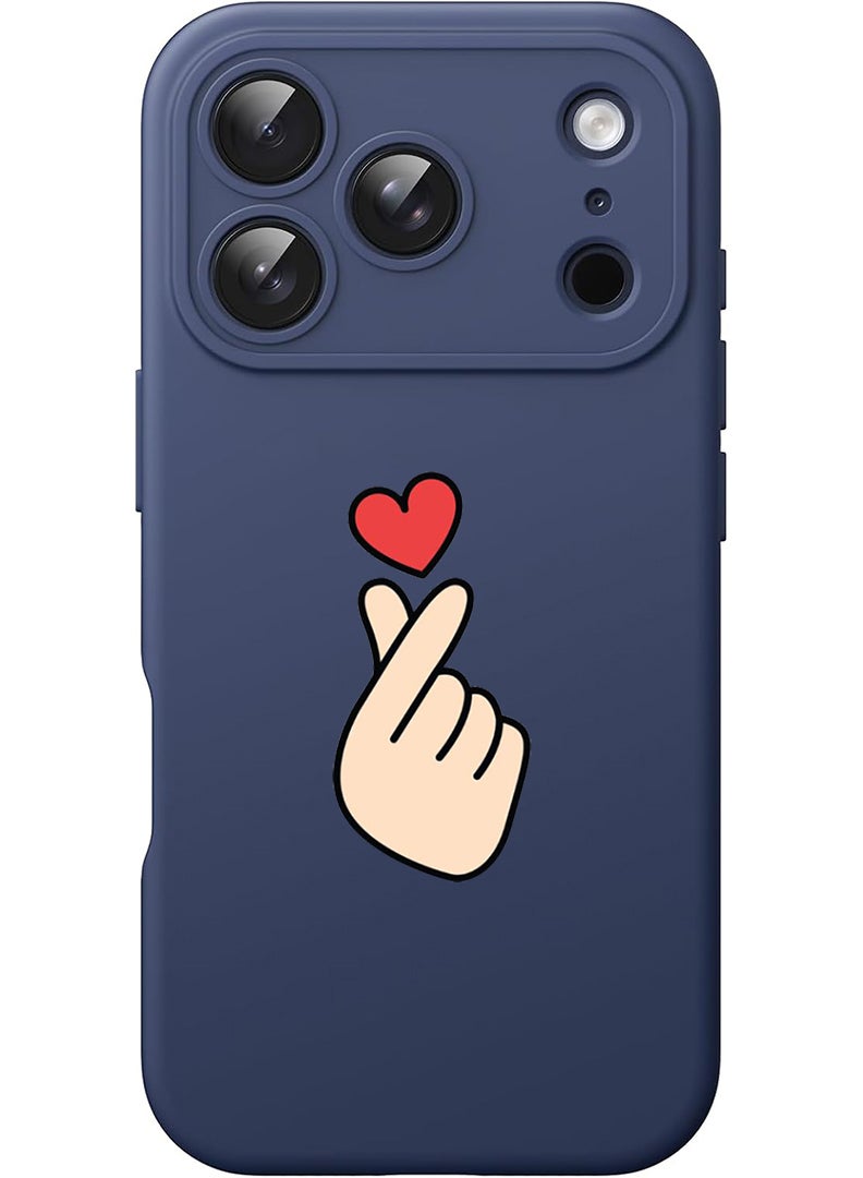 Theodor Protective Slim Fit Case Liquid Silicone Cover with Full Body Protection Anti-Scratch Shockproof Case For Apple iPhone 17 Pro (Blue) Snap Love - Image 1