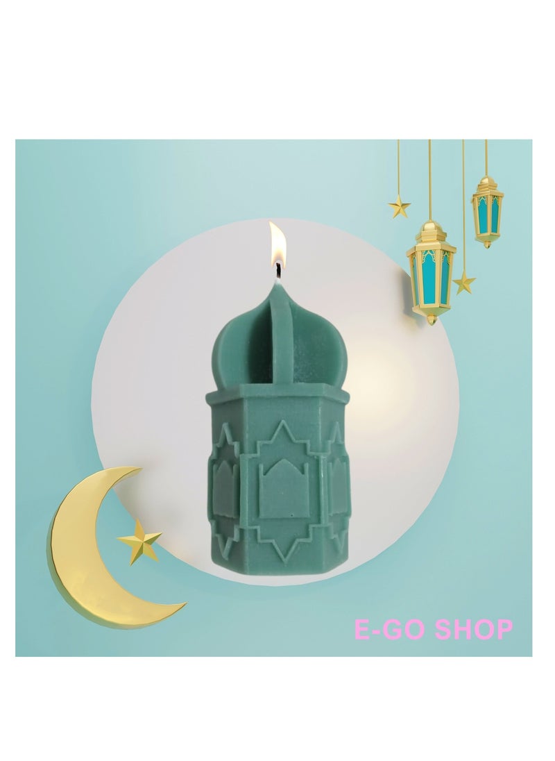 Generic Natural Musk Amber Ramadan Lantern Candle – Safe Healthy Burn – Stunning Décor – 80 Grams  - Image 5