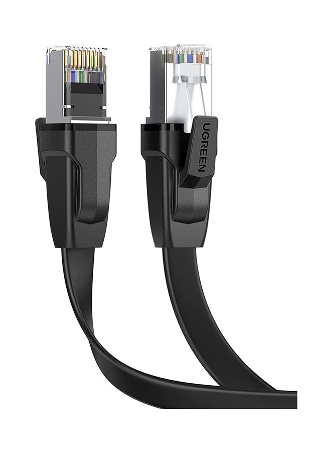Ugreen Ethernet Cable Flat CAT 8 40Gbps 2000MHz PoE LAN RJ45 Cord Gigabit Internet Network Wire Compatible with Xbox One PS4/5 Router Modem TV Raspberry Hub -3M - Image 1