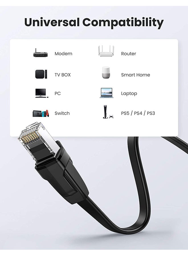 Ugreen Ethernet Cable Flat CAT 8 40Gbps 2000MHz PoE LAN RJ45 Cord Gigabit Internet Network Wire Compatible with Xbox One PS4/5 Router Modem TV Raspberry Hub -3M - Image 4