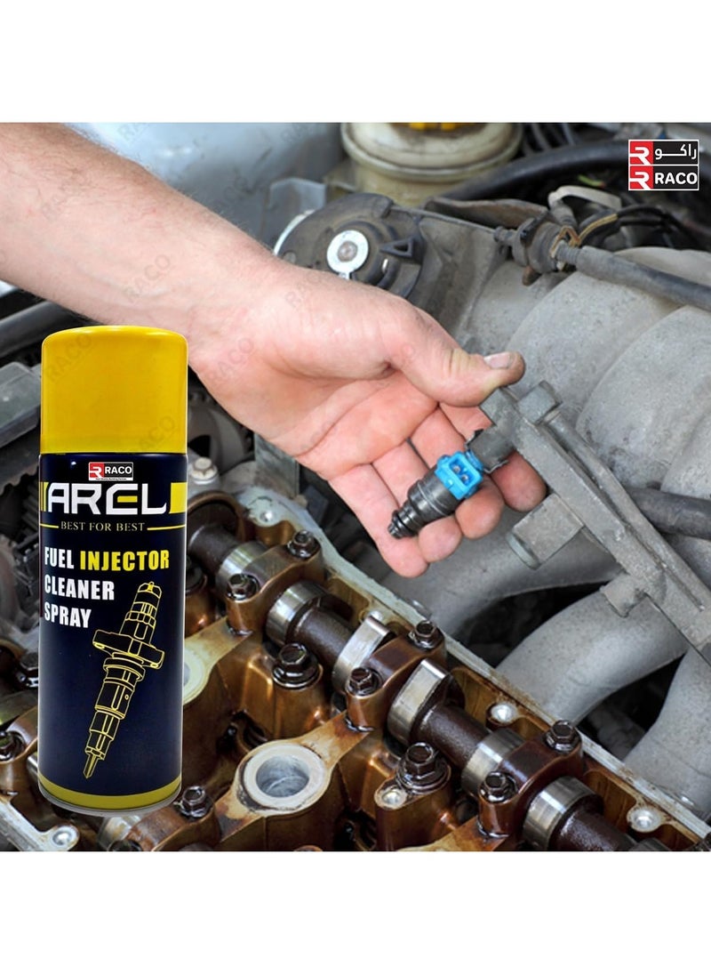 RACO RACO Arel Fuel Injection Cleaner Spray, Powerful Engine Cleaner for Improved Performance and Fuel Efficiency, Removes Deposits, Cleans Injectors, and Enhances Combustion, 450ml  - Image 3
