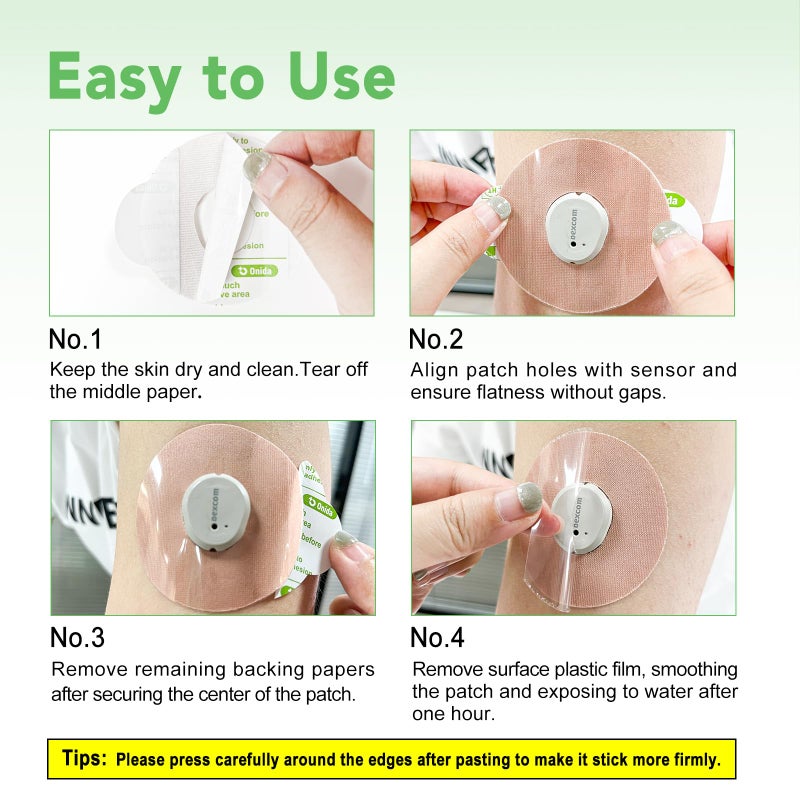 Onida Dexcom G7 Adhesive Patches 20PCS Over Patches for Dexcom G7 & Stelo CGM,Pre-Cut Adhesive Overpatches Waterproof, Continuous Glucose Monitor Sensor Cover - Image 2