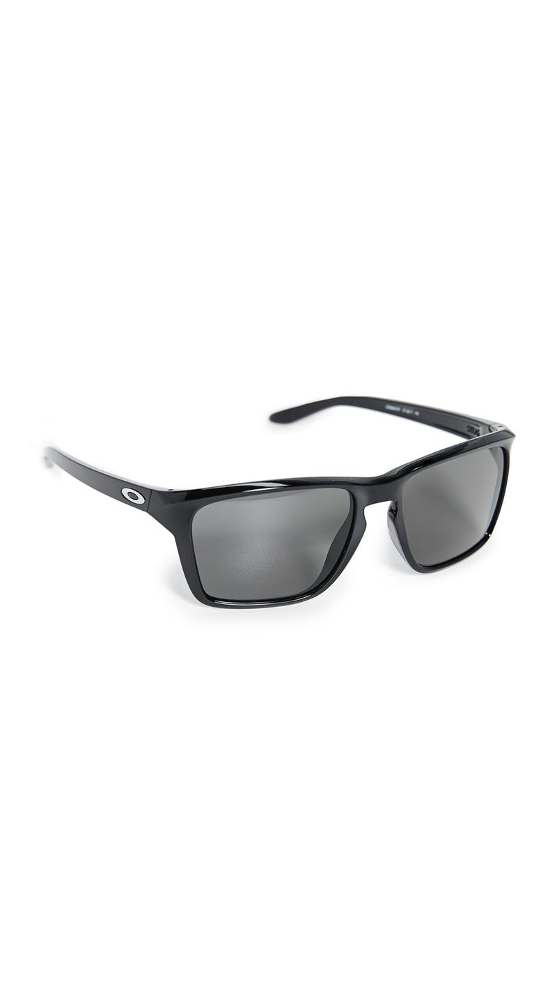 OAKLEY نظارات شمسية مستطيلة للرجال من أوكلي OO9448 سيلس، أسود لامع/برزم رمادي، 57 مم - Image 1