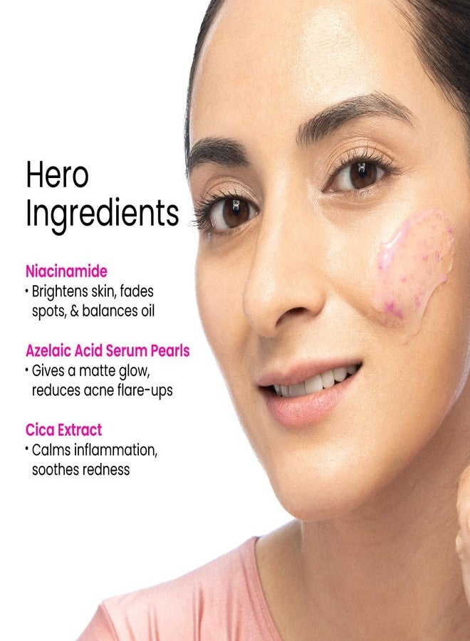 Foxtale Oil-Balancing Gel Moisturizer with Niacinamide, Azelaic Acid Pearls & Cica, 8hr Shine-Free Hydration, Lightweight, Sebum Control, For Oily & Acne-Prone Skin, 50 ml - Image 3