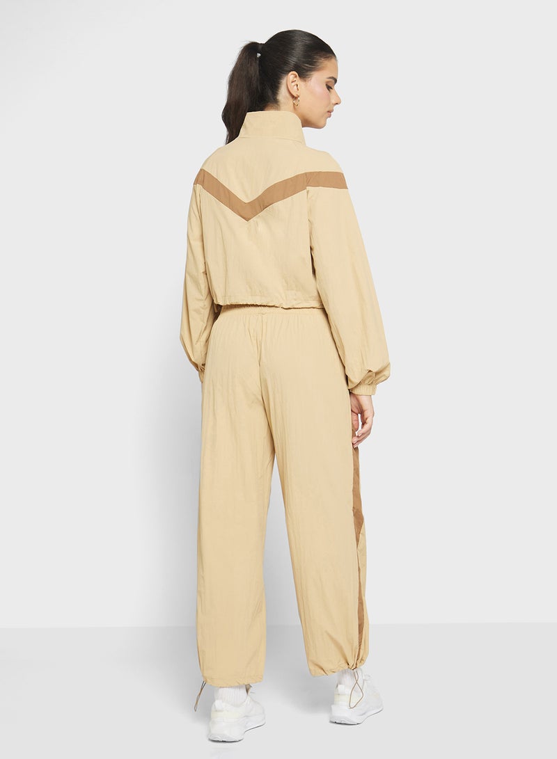 فورورد بدلة رياضية بسحاب وألوان متضاربة - Image 2