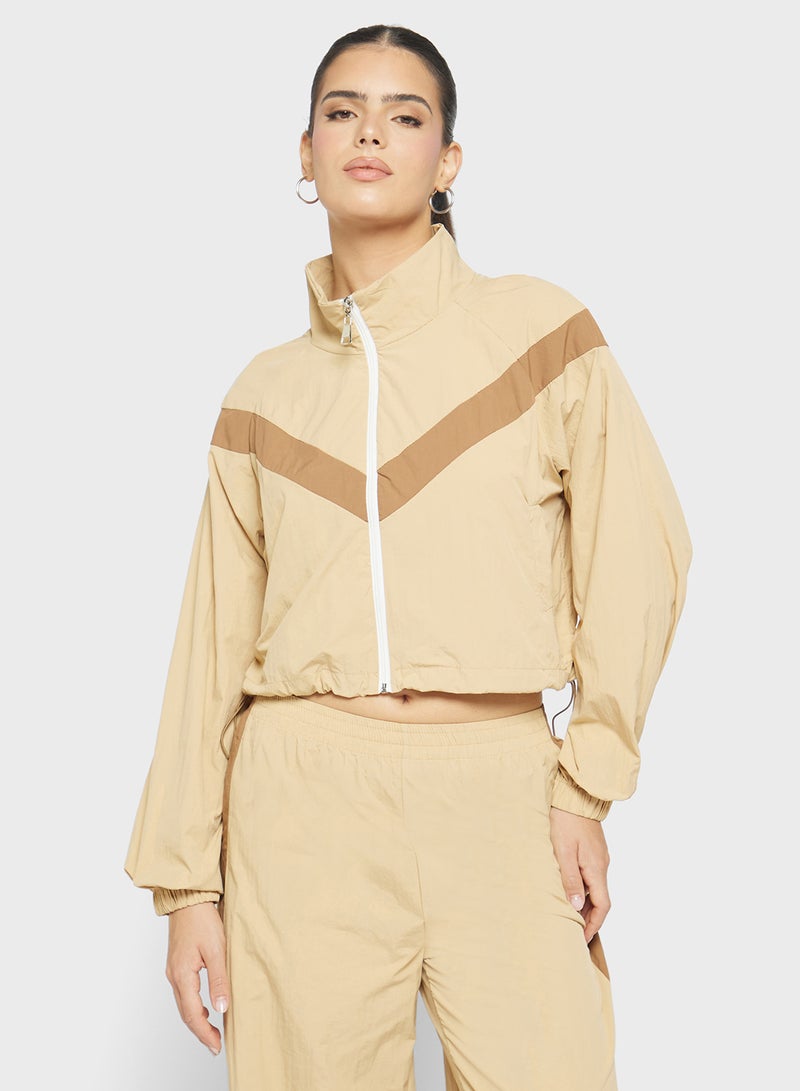 فورورد بدلة رياضية بسحاب وألوان متضاربة - Image 3