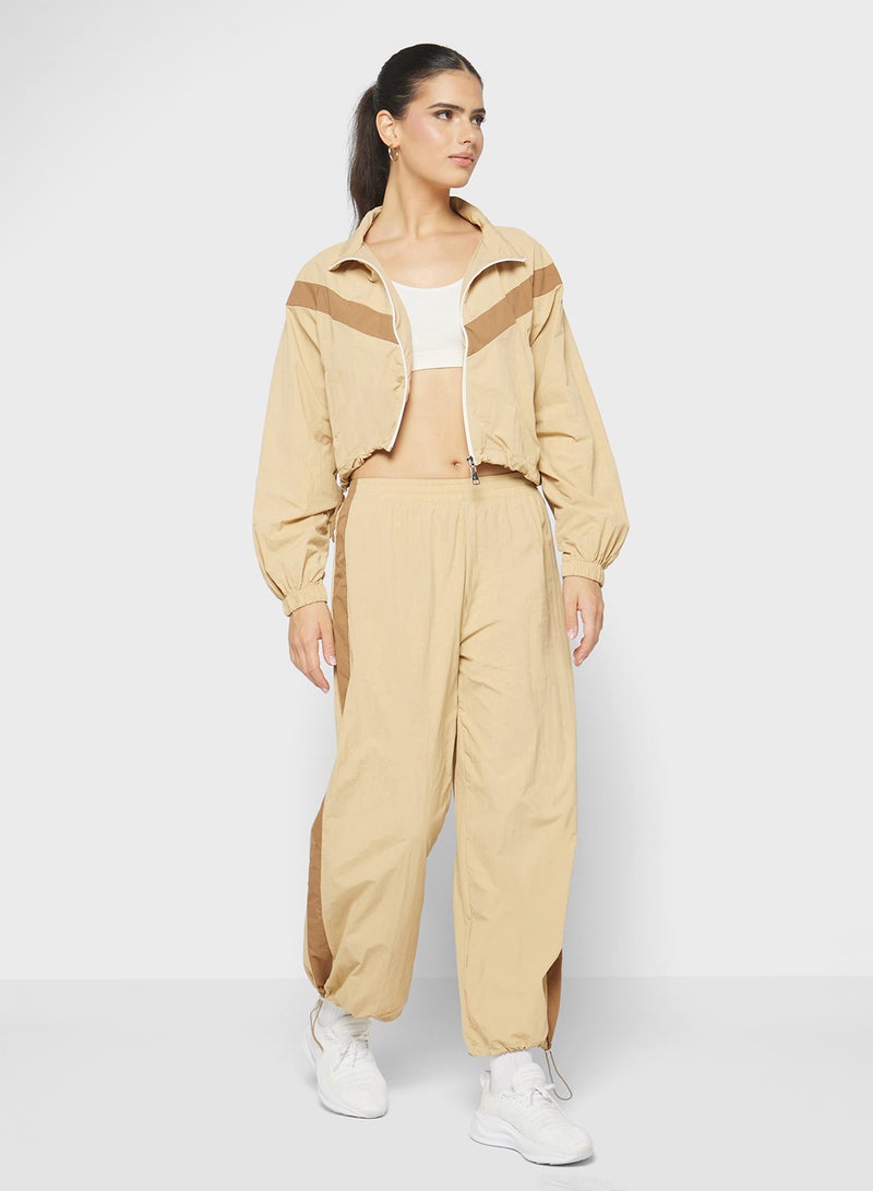 فورورد بدلة رياضية بسحاب وألوان متضاربة - Image 5