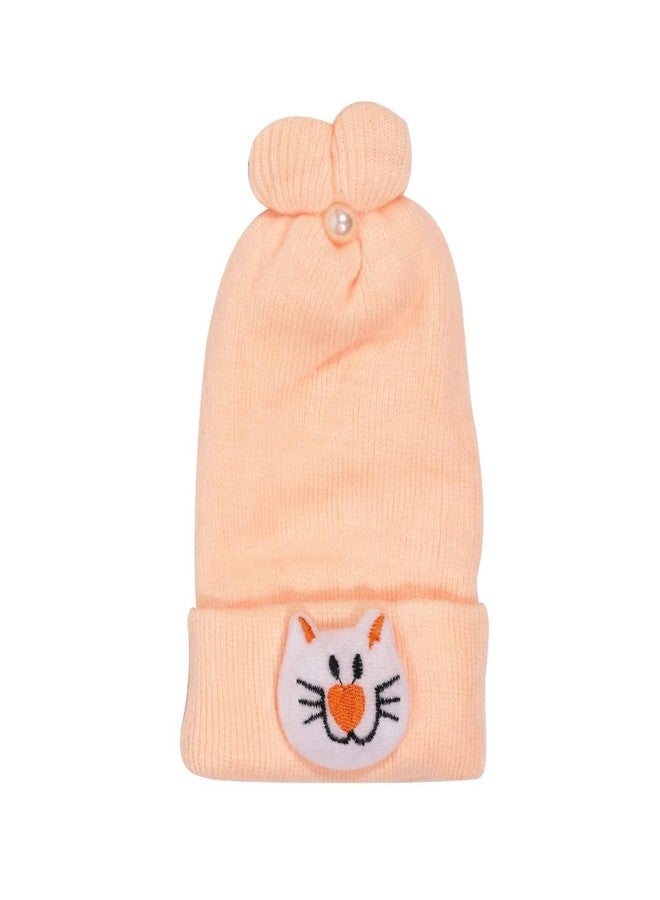TIXY Infants, Baby Boys, & Baby Girls & Toddlers Woolen Caps in Attractive Design for Age Group 0 to 2 Years (Pack of 4 & 6) (Multicolor) (0-6Months 6) - Image 5
