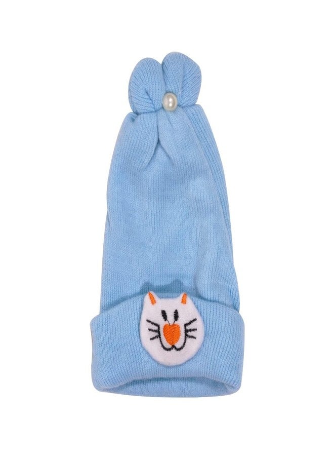 TIXY Infants, Baby Boys, & Baby Girls & Toddlers Woolen Caps in Attractive Design for Age Group 0 to 2 Years (Pack of 4 & 6) (Multicolor) (0-6Months 6) - Image 3