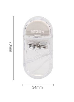 M&G M&G Transparent Rubber Material Rotating Pencil Sharpener 