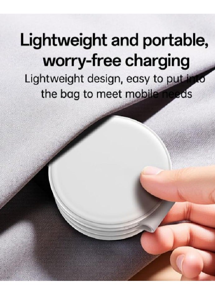 DS29 5 in 1 Foldable Wireless Charger for Phone / Watch / Earphone(White) - Image 4
