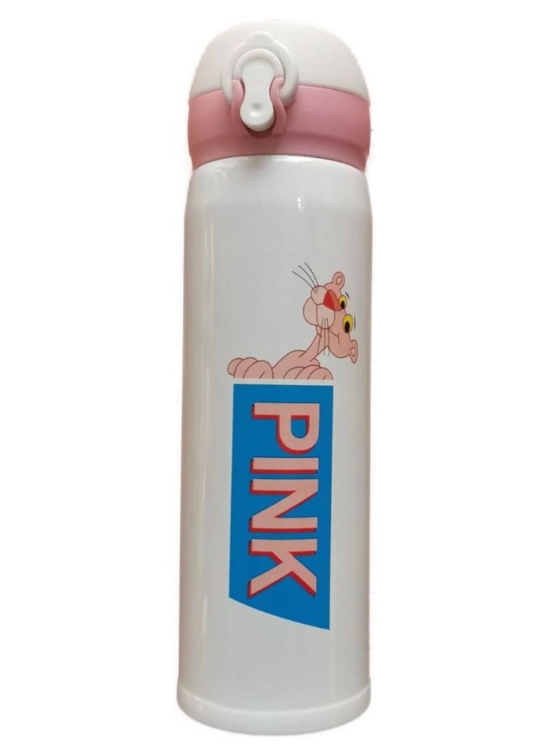 ماركة غير محددة زجاجة مياه GIRLS PINK AND PREMIUM 500ML - حجم مناسب للمشروبات الباردة - تساعد في الحفاظ على حرارة المشروبات والمياه لساعات  - Image 1