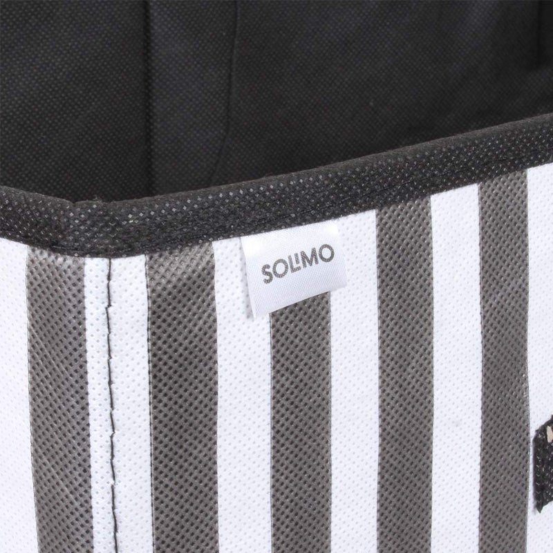 Brand - Solimo Solimo Printed Fabric Shirt Stacker Organiser Set of 3 Multicolor - Image 3