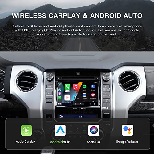 CARabc Wireless Carplay Android Auto Adapter for Toyota with Entune2.0 2014-2019, Fits for Tundra/Highlander/RAV4/Tacoma/Camry/Corolla/Avalon/Prius/CH-R/Sienna, Silver - Image 2