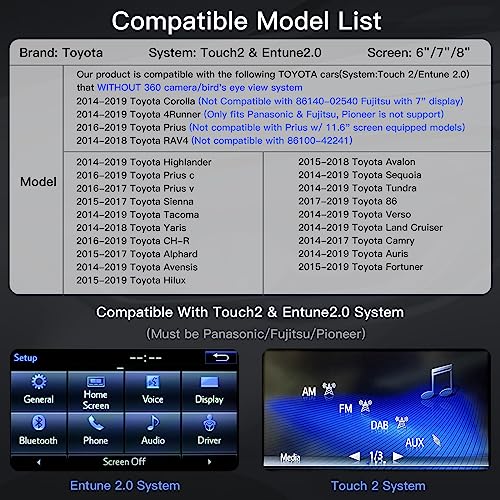 CARabc Wireless Carplay Android Auto Adapter for Toyota with Entune2.0 2014-2019, Fits for Tundra/Highlander/RAV4/Tacoma/Camry/Corolla/Avalon/Prius/CH-R/Sienna, Silver - Image 4