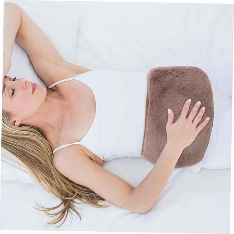 زجاجة ماء ساخن محمولة مع حزام فروي لتدفئة الظهر للاستخدام الخارجي بتصميم كرتوني دافئ - Image 4