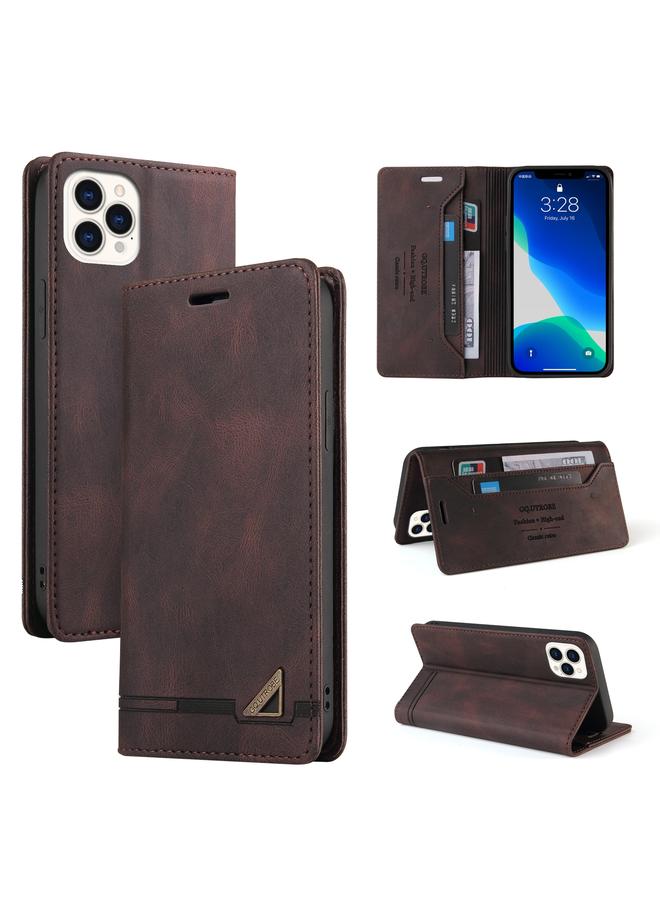 S-TOP Case For iPhone 13 Pro Max Skin Feel Anti-theft Brush Horizontal Flip Leather Case with Holder & Card Slots & Wallet - Image 1