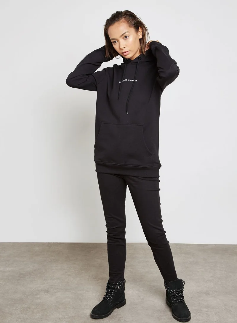CRIMINAL DAMAGE Oversized Hoodie