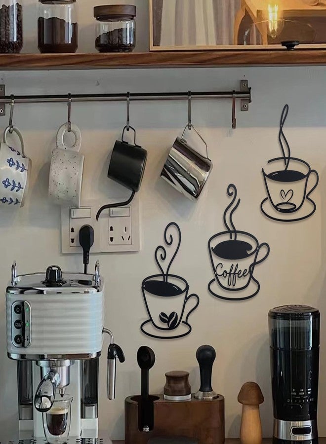 OYEFLY Coffee Cup Metal Wall Art, Vintage Metal Coffee Cup Wall Decor (style 1) - Image 4