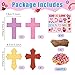 BeYumi Religious Cross Necklace Craft 28Pcs God is Love Religious Craft Kit DIY Sticker Cross and Beads Necklace Christian Jusus Love Me Decor Woman Party Activities - Image 4
