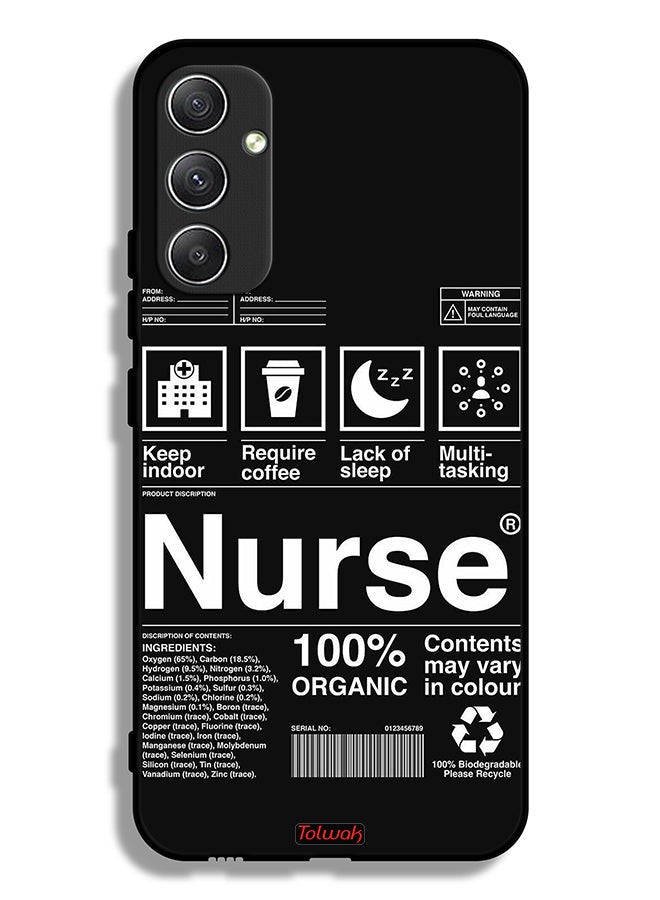 Tolwak Samsung Galaxy A34 5G Protective Case Cover Nurse Sticker - Image 1